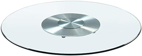 Bandeja giratória de toca-giragem JWW Grande placa de porção rotativa Lazy Susan Round Round para a bandeja de mesa de jantar 60-120cm/24-27in