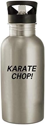 Molandra Products Karate Chop! - Garrafa de água de aço inoxidável de 20 onças, branco