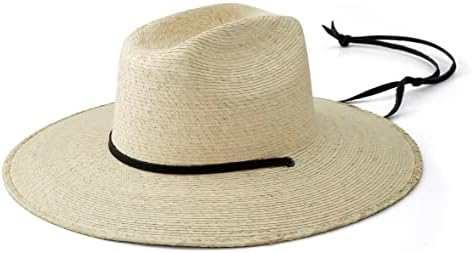 Huckberry Men's Palm Straw Sun Hat, projetado para proteção solar máxima