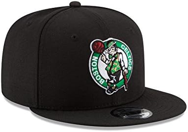 New Era NBA Boston Celtics 9Fifty Team Color Basic Snapback Cap, One Tamanho, Black