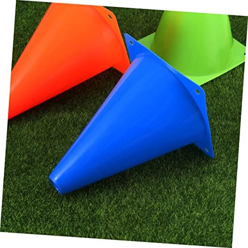 CLISPEED 6PCS Acessórios de interiores Acessórios para exercícios Cones de plástico interno de futebol Mini cones de futebol esportivos