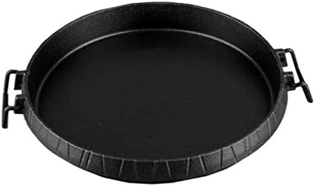 Pan de ferro fundido uxzdx - frigideira antiaderente preta, frigideira redonda da panela moderna da panela redonda