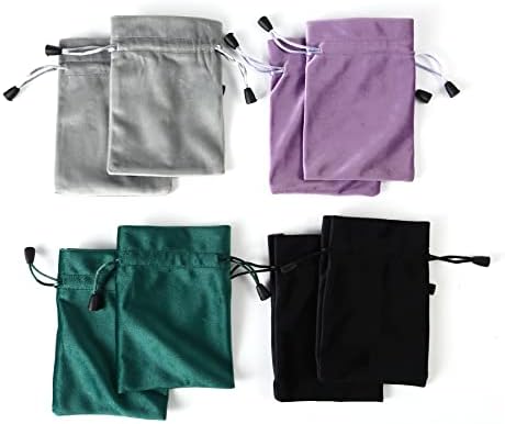 Dinyao Jewelry Velvet Sacos de cordas de tamanho pequeno bolsas de presente de tamanho pequeno 10 peças