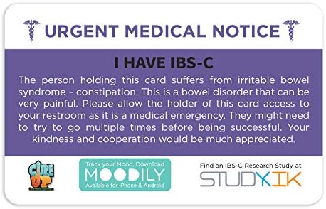Eu tenho o cartão de assistência IBS-C 3 pcs