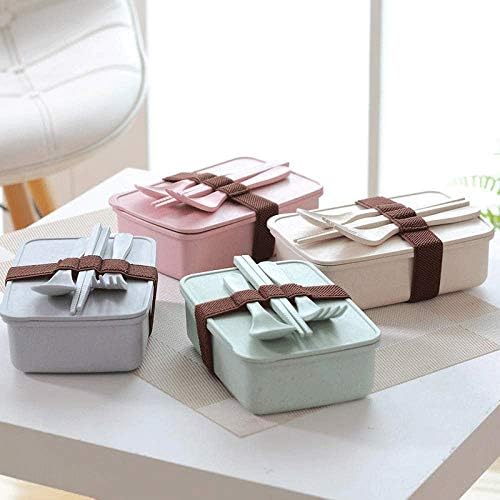 SJYDQ Ultimate Bento Box - lancheira para crianças recipientes de alimentos à prova de vazamentos com recipientes removíveis e pacote de gelo