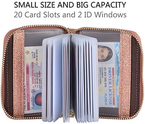 Yuhan Pretty Womens Credit Holdter Wallet RFID Leather Small Id Card Caso