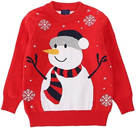 Criança menina menina de Natal suéter knite pullover natal rena elk boneco de neve sweethirts tops tops