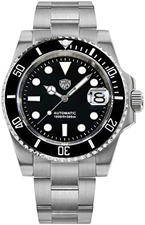 Watchdives Automático Relógios Automáticos para homens, movimento NH35 WD1680 Wristwatch 300m Sapphire Crystal Luminous