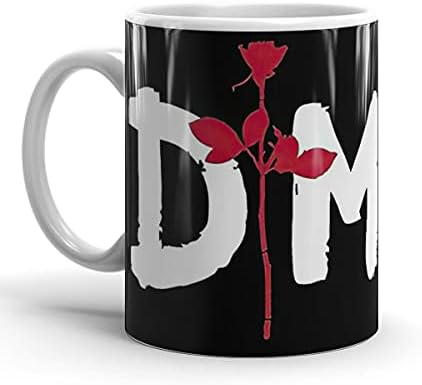Caneca de café Cerâmica branca DM Festas Depeche Party Rose Tea Modo Copo Casamento de Aniversários para Microondas Lavagem de lavar louça Escritório Seguro Casa 15 11 oz