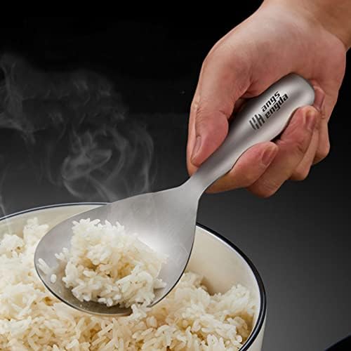 Aço inoxidável Rice colher paddle: arroz espátula arroz bolinho sem arranhão mesa de metal maice colher de cozinha talheres de cozinha