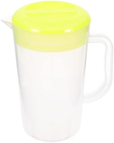 Garrafas de água de vidro de bestonzon garrafas de água de vidro 2 panflens jarros de água jarro jarro plástico jarro plástico chaleira de água com tampa e jarra de vidro jarro de vidro jarro