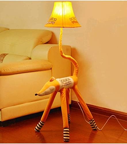 - Lâmpada da lâmpada da mesa Luzes de piso garotas desenho animado lâmpada de piso de piso criativo sala de estar decoração vertical