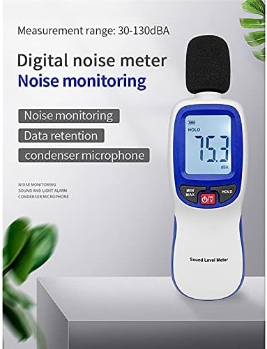 SJYDQ Digital Medidor de ruído do medidor de nível de ruído Decibel Decibel Decibel Monitoring Tester Instrumentos