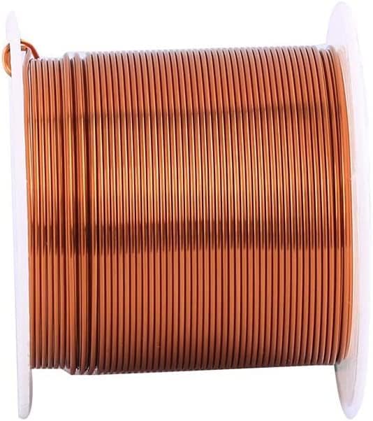 Fio de cobre de espessura de 0,6 mm de 0,6 mm, fio elétrico de enrolamento de fios de cobre para conectar ou soldagem-500g