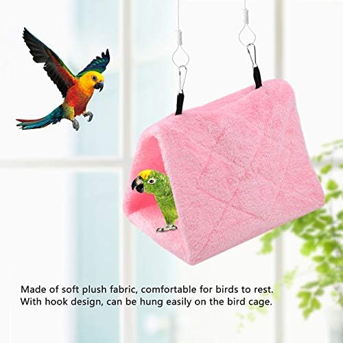 Acessórios para gaiolas de pássaros Wchiuo, Réptil Hammock Soft Hammock Hammock Holding Cage Tent for Birds Winter Warm Bed Boy Toy Supplies Acessórios