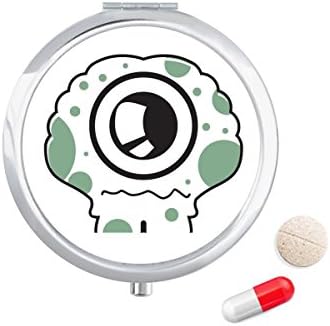 Universo e Alien Molded Alien Pill Caso Pocket Medicine Storage Box Rechaner Dispenser