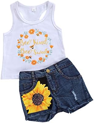 Camisa de mangas de menina com menina de menina de bebê+jeans de jeans de jeans, roupas de verão, roupas de verão.
