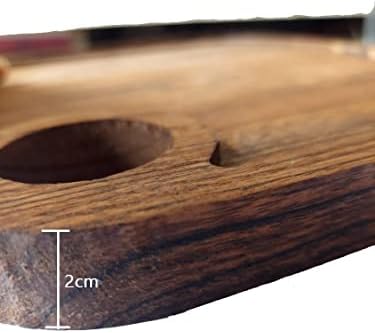Placa de corte de Kreyam madeira premium de acácia com bandeja de madeira de madeira de corte de madeira de madeira média amadeirada