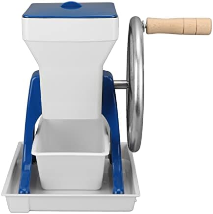 ASIXXSIX Manual de gelo triturador, britador de gelo rotativo manual portátil com ergonomia espessada pelo esforço de economia de manivela de manivela de mão para restaurantes, cafés, bares, casa