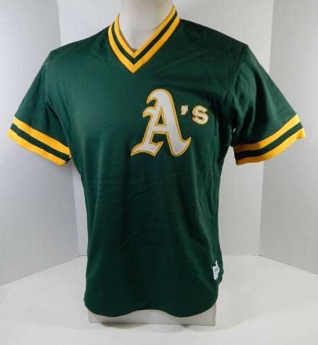 1984-92 Oakland A's Athletics 58 Game usou Jersey Green Batting Practice 200 - Game usado MLB Jerseys