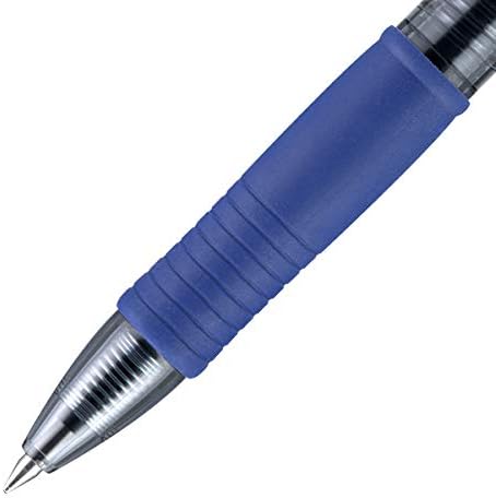 Pilot G2 Premium recarregável e retrátil canetas de gel de esfera, ponto fino, azul, 8-pacote e g2 recarregável e recarga de canetas de gel de bola de rolagem retrátil, ponto fino, vermelho, 8-pacote