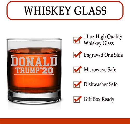 Veracco Donald Trump'20 Whisky Glass