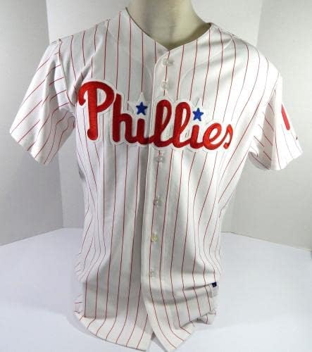 Philadelphia Phillies Gonzalez 15 Jogo usou White Jersey 46 DP43648 - Jogo usou camisas MLB