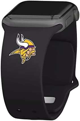 Time de jogo Minnesota Vikings Silicone Sport Watch Band compatível com Apple Watch