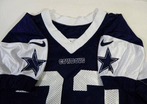 2015 Dallas Cowboys 33 Jogo emitido na Marinha Jersey 48 537 - Jerseys de jogo NFL não assinado usada