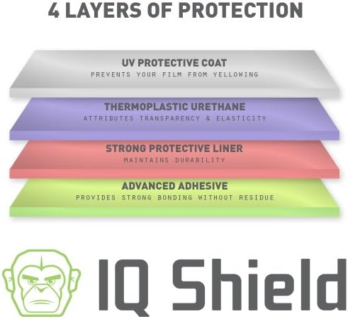 Protetor de tela de Shield IQ Compatível com Samsung Galaxy Rush Liquidskin Anti-Bubble Film Clear