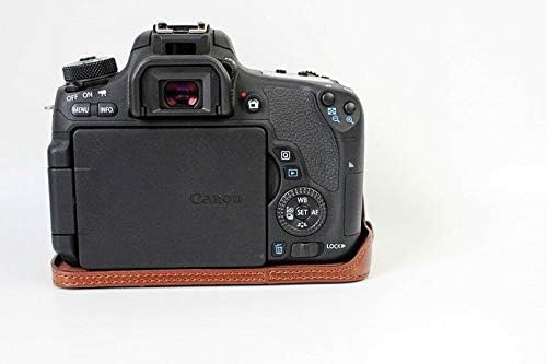 PU Leather Mei -Câmera Capa de capa de capa Versão de abertura para Canon EOS Rebel T7i, EOS 800D, Kiss X9