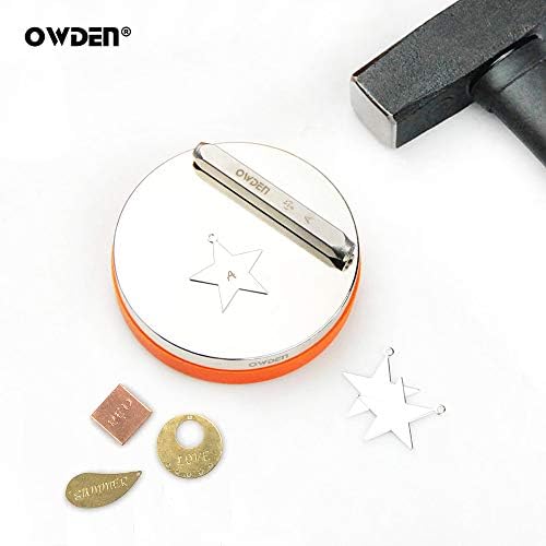 Owden Professional Steel Bench Block （sem rebote), Bloco de Metal Bench para ferramenta de estampagem de jóias, parte de aço: polimento de espelho com revestimento cromado.