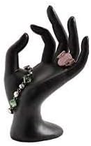 Adorox Black Polyresin Formulário de jóias Exibição de joalheria Bracelet Ring Colar Stand Stand Stand Stand