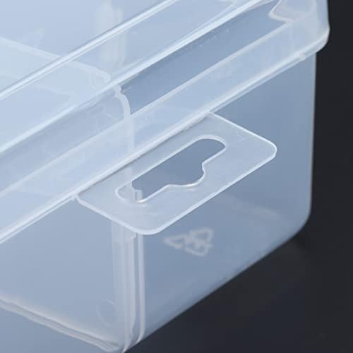 Caixa de peças transparentes de 3pcs fafeicy, PP PLÁSTICA REMOVABILIDADE Organizador de ferramentas de hardware de grade separado, para armazenar suprimentos de costura ou artesanato de lojas, suportar um peso de 60 kg, caixa de peças