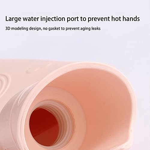 Premium Classic PVC PVC Hot Water Bottle Bottle Hot Water Bag para compressa quente, pés de mão mais quente, alívio da dor no ombro do pescoço, para mulheres