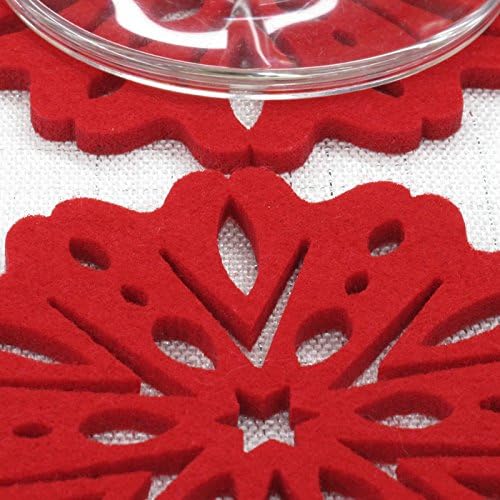 Cait Chapman Home Collection Floral Snowflakes Selt Coasters, conjunto de 4