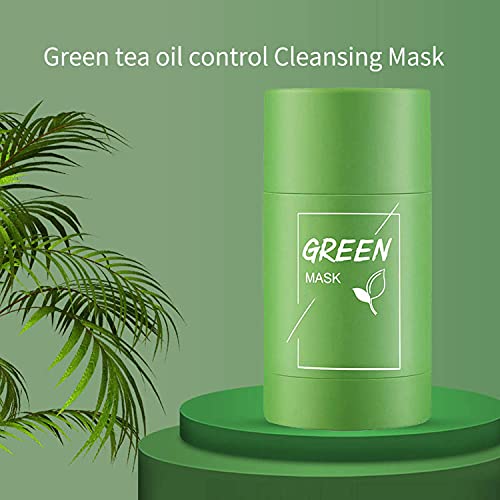 Máscara de argila purificadora de chá verde maky, face hidrata o controle de óleo, poro limpo profundo, melhora a pele, para homens, mulheres todos os tipos de pele