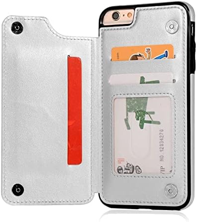 VGFJHNDF Caixa de impressão de flamingos rosa para iPhone 7/iPhone 8/iPhone SE3 Caixa da carteira com slots de cartão Flip