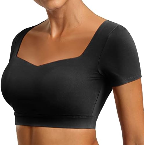 TSIPR WOMENS OPEN BEND CROP TOPS BACKLESS GYM CAMIS