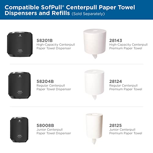 Sofpull® Centerpull Grande distribuidor de papel de alta capacidade por GP Pro, preto, 1 dispensador