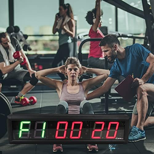 Ganxin Gym Timer LED Timer de intervalo para acessórios para ginástica em casa, contendo o relógio para baixo/para cima Stopwatch