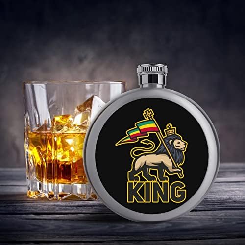 Judah Lion Rastafari Bandeira Quão Hip para Liquor Flask de Vinho de Aço Antelhado Flask Reutilizável Para Mulheres Mulheres