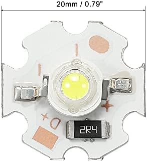 Meccanixity COB LED LEITE PARTILHA DE CHIP 3W 280LM 6000-6500K 20MM 5VDC ECONECIMENTO BULBA DE ENERGA