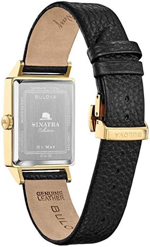 Frank Sinatra, de Bulova, My Way, relógio de pulseira de couro
