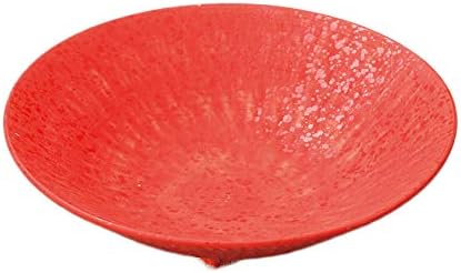 美濃 焼 maconha média vermilada, 17,2 × 4,8㎝, esmalte de vermelhão