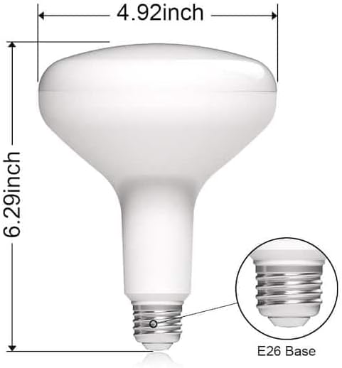 Home Depot 75 watts equivalente BR40 CEC Lâmpada LED LED 2700K Localização úmida e branca suave classificada