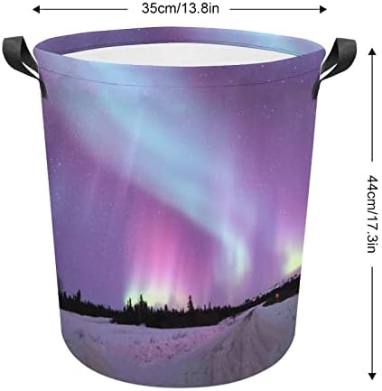 Incrível cesta de lavanderia aurora cesto de roupas altas cesto com alças Bolsa de armazenamento