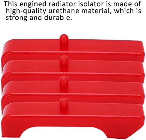 Isoladores de radiador vermelho para o radiador Camaro de 1980 Suporte a buchas de outros acessórios Isoladores de