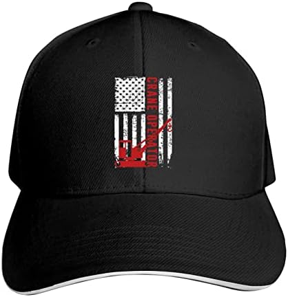 Operador de guindaste de bandeira dos EUA Sandwich Hat Hat Baseball Hat Hat Hat Hat Casquette Hat