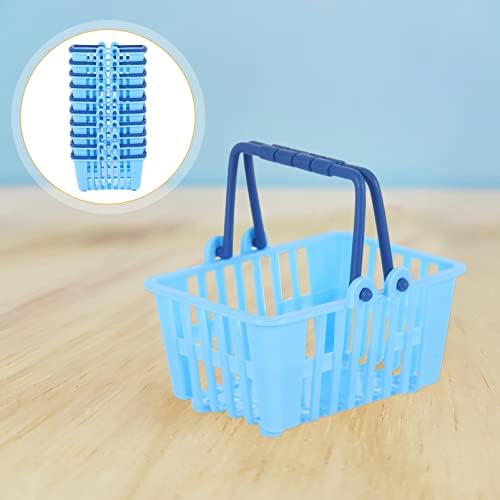 STOBOK 10 PCS Mini Toy Shopping Basket Kids Grocery Basce